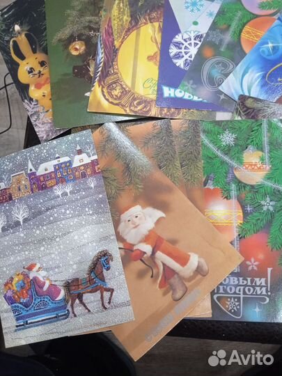 Лот открыток СССР Новый год