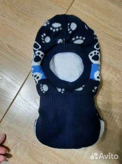 Шапка шлем для мальчика