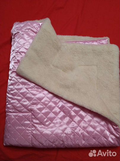 Одеяло детское шерстяное на выписку для девочки