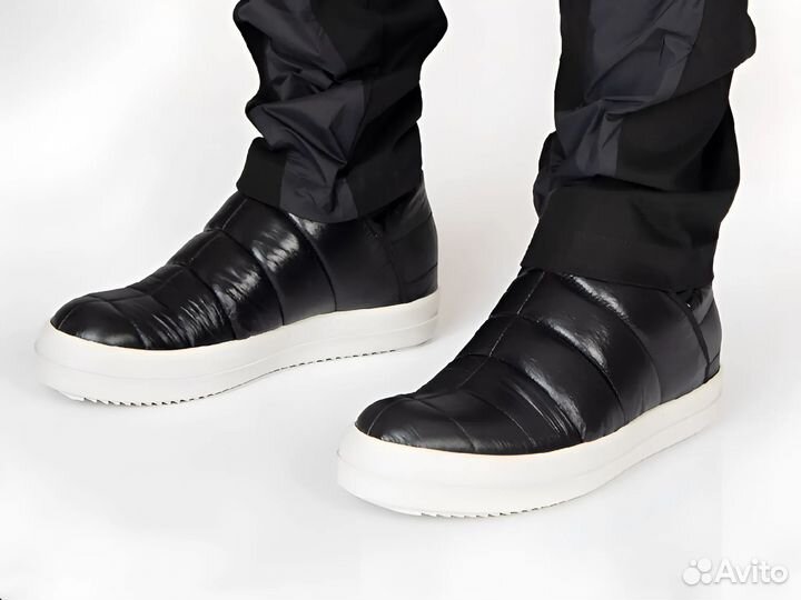 Оригинал Rick Owens Puffer Ramones Geobasket Vans