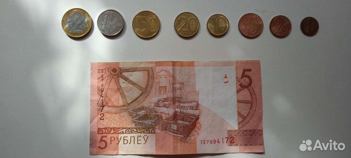 Монеты и купюры Беларуси