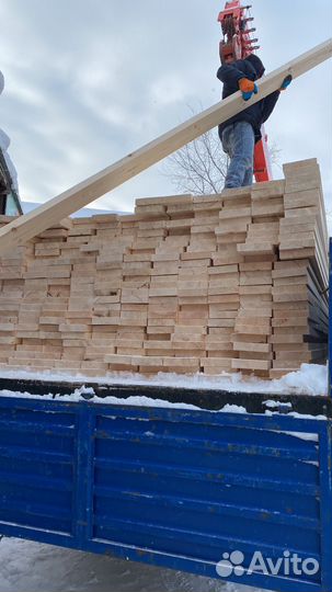 Доска обрезная 1 сорт и 2 сорт 50х150х6000