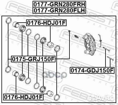 Суппорт передн правый toyota land cruiser prado