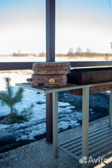 Колода доска для рубки мяса, птицы, рыбы