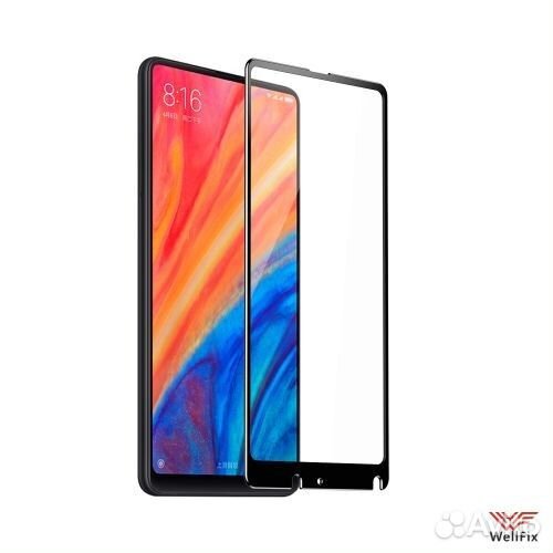 Защитное 3D стекло для Xiaomi Mi MIX 2S черное