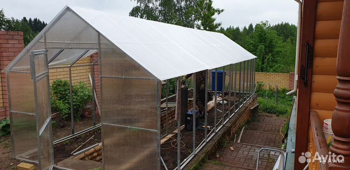 Теплицы Капелька Арка двойная дуга Прямостенные