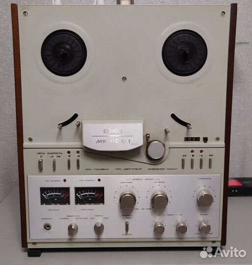 Катушечный (бобинный) магнитофон Союз мк-110С-1