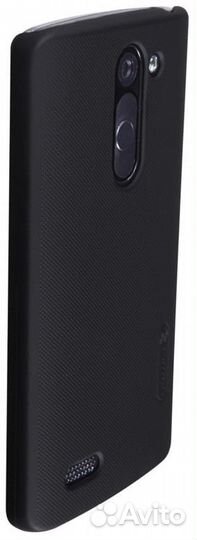 Накладка (клип-кейс) LG L Bello (черный) + плёнка