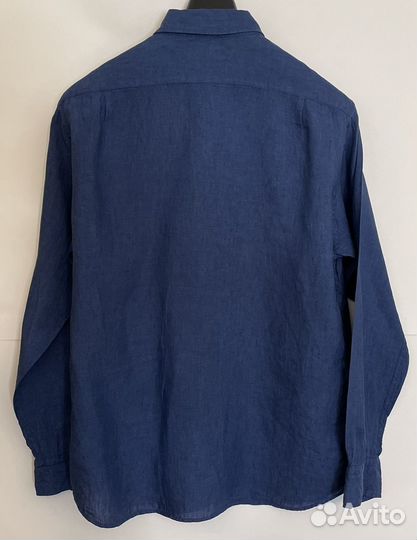 Рубашка сток лен 100% мужская Uniqlo XL