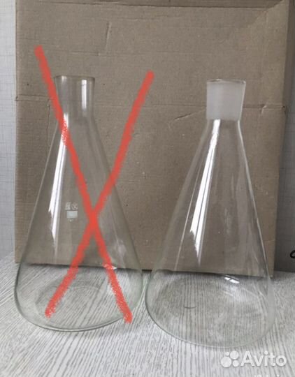 Химические колбы лабораторные