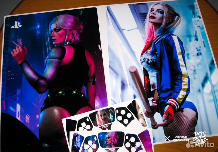 Виниловые наклейки на PS5