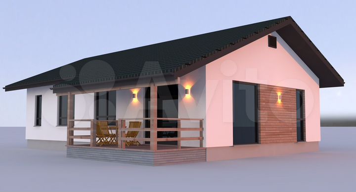 Коттедж 120 м² на участке 7 сот.