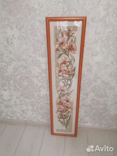 Картина вышитая крестом ручная работа