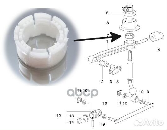 Опора рычага переключения передач 25111220600 BMW