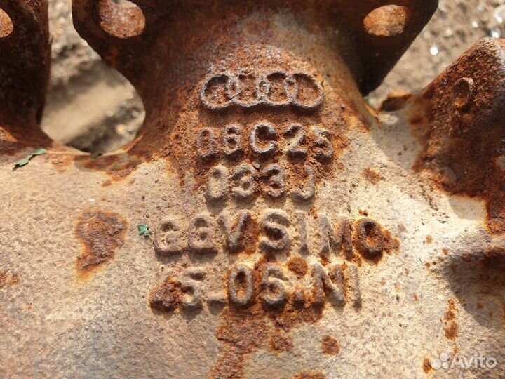 Выпускной коллектор левый v6 3.0 BBJ ASN a6 c5 c6