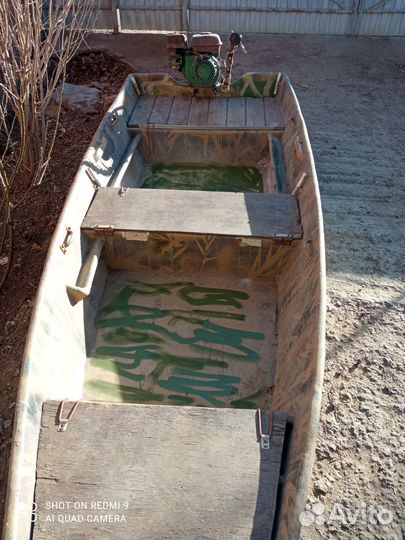 Лодка болотоход с мотором long tail