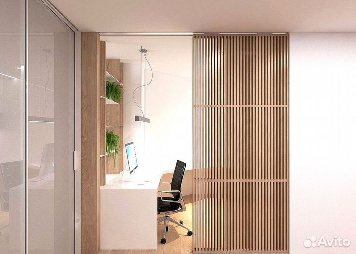 Раздвижная реечная дверь