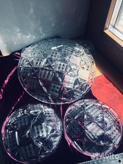 Хрусталь. Блюдо. Вазы. СССР