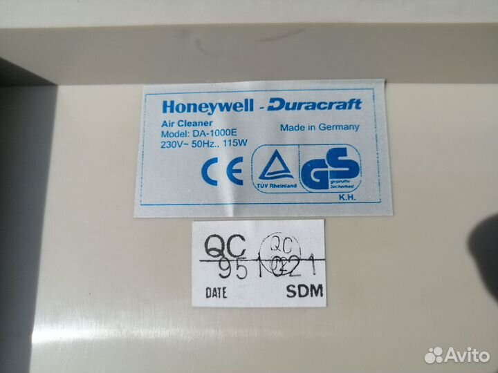 Воздухоочиститель Duracraft Da-1000e