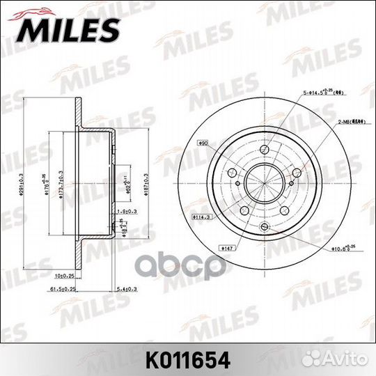 Диск тормозной toyota mark/chaser/cressida/cres