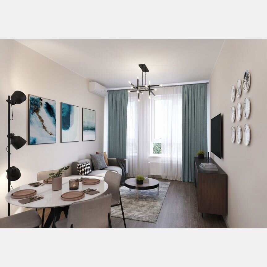 2-к. квартира, 56,5 м², 6/22 эт.