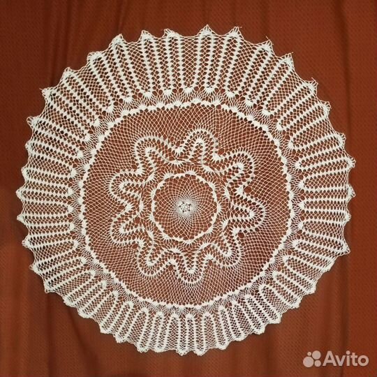 Накидка на подушку 1,1м ручное старинное вязание