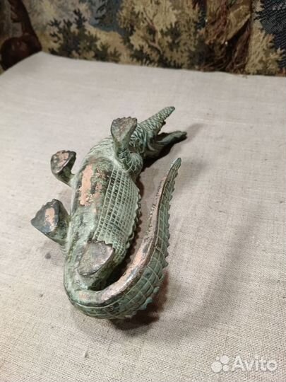 Крокодил аллегатор бронза