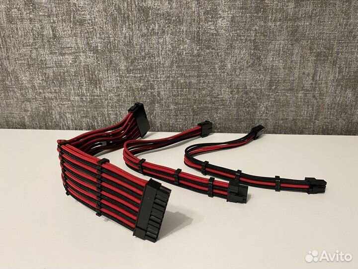 Кабель в оплётке для питания материнской платы