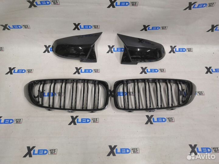 Комплект BMW F32 ноздри + накладки на зеркала M4