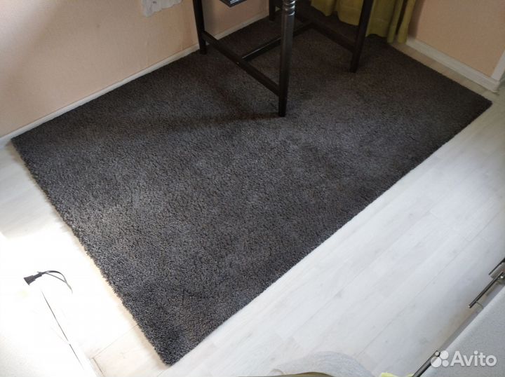 Ковер икеа Одум 133*195 см темно-серый