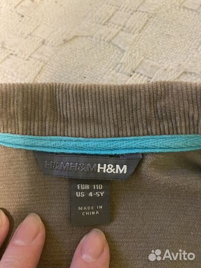 Вельветовый пиджак H&M на мальчика