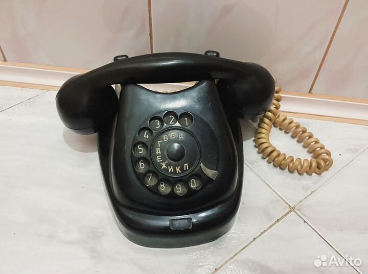 Телефон карболитовый