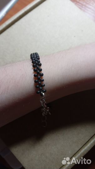 Браслет из бисера крестиком