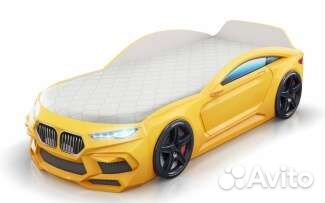 Кровать-машина с объемными элементами