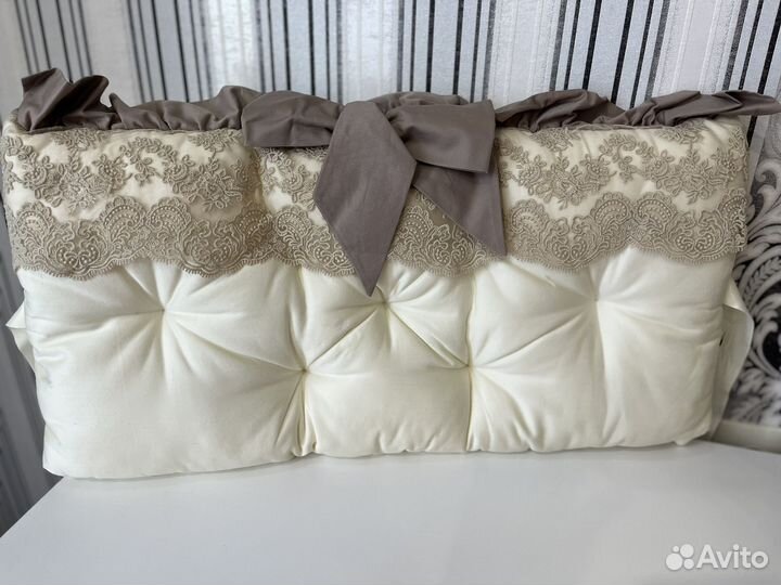 Бортики с балдахином на детскую кроватку