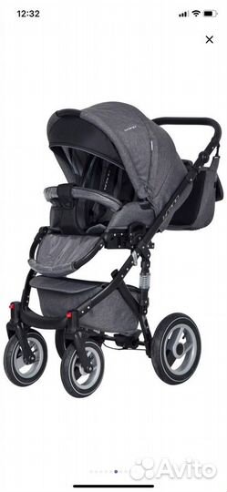 Коляска 3 в 1 rico bruno carbon