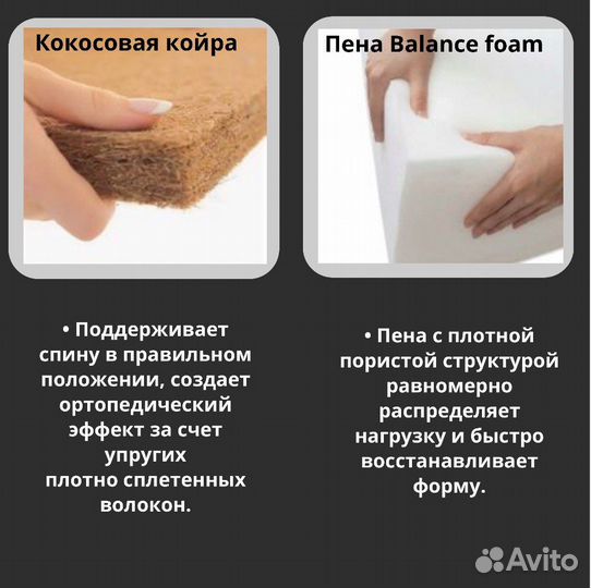 Матрас ортопедический 80*200 беспружинный