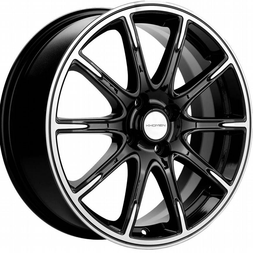 Диски Khomen KHW1707 6.5x17 4x100 ET43 D60.1 Black-FP