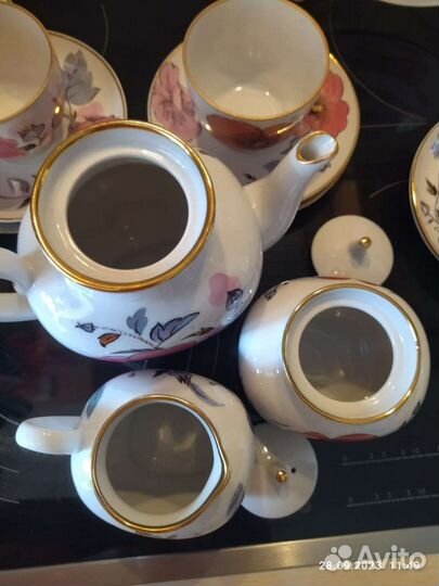Сервиз чайный Розовая ветка лфз