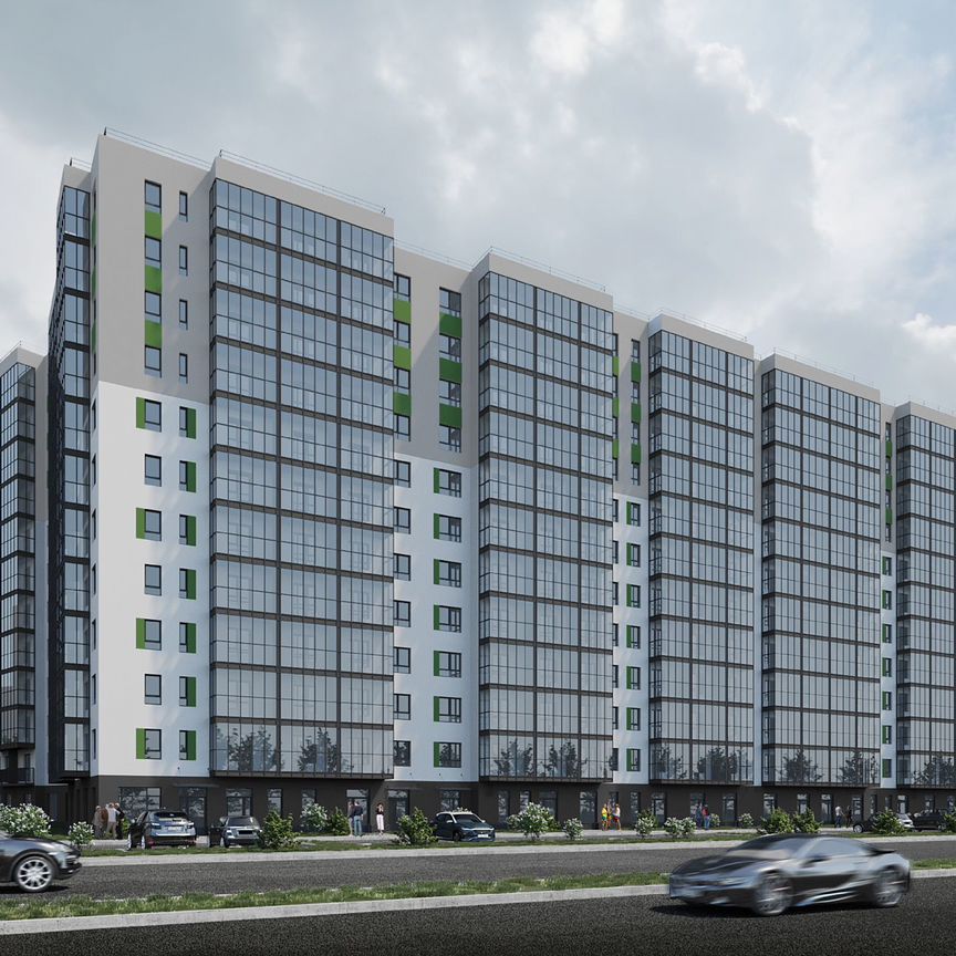 2-к. квартира, 49 м², 4/12 эт.