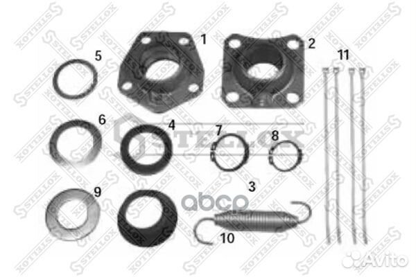 Р/к торм.вала (мрп) AXL122 на 1 вал без бронз
