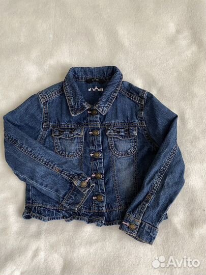 Джинсовая рубашка на девочку 98 см