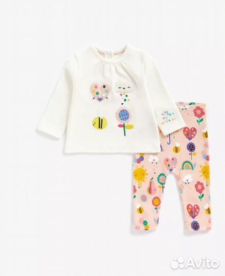 Футболка с длинным рукавом и лосины mothercare