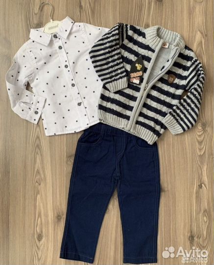 Костюм тройка кэжуал нарядный р.86-92