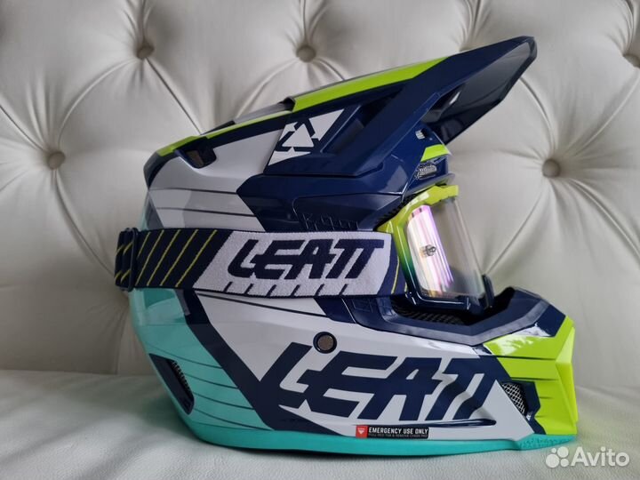 Шлем Leatt Moto 7.5 Helmet Kit Navy Blue + маска