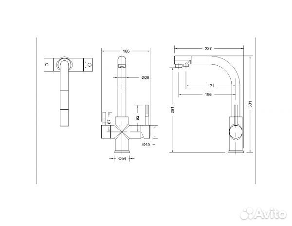 Смеситель для кухни Bravat Palace F729261CP-RUS