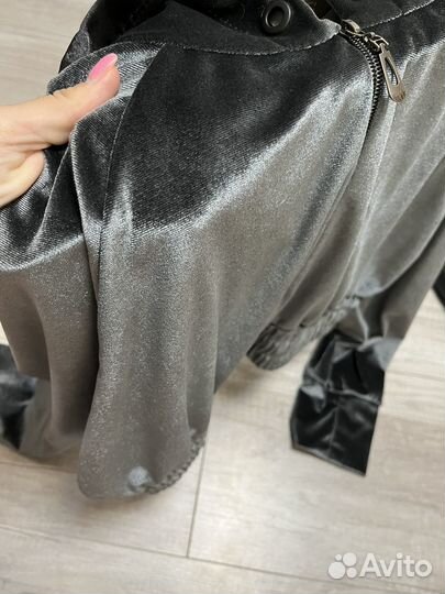 Велюровый костюм женский 46