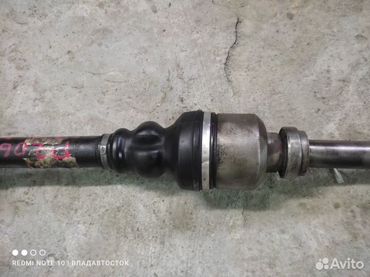 Полуось передняя правая Пежо 206