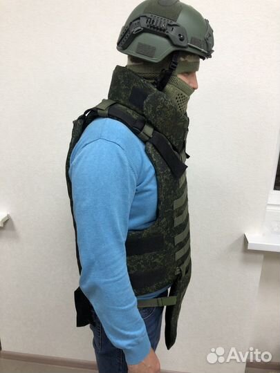 Бронежилет кевларовый с дополнительной защитой