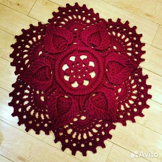 Коврики вязаные из полиэфирного шнура на заказ